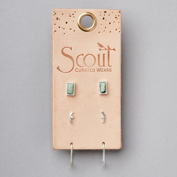 Courtney Stud Trio- Silver.
