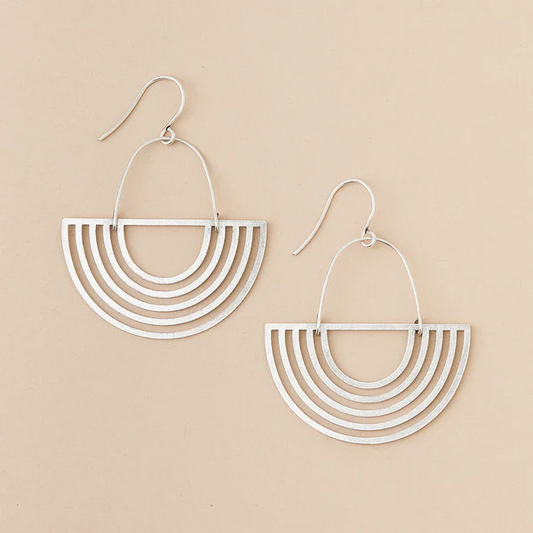 Refined Earring Collection - Solar Rays/Sterling Silver.