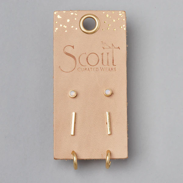Scarlett Stud Trio - Gold.