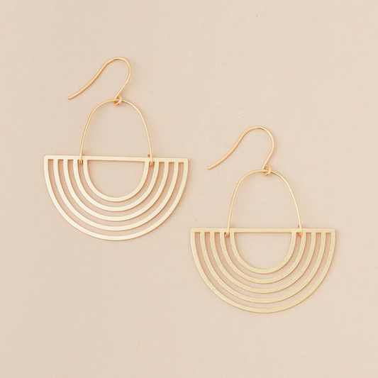 Refined Earring Collection - Solar Rays/Gold Vermeil.