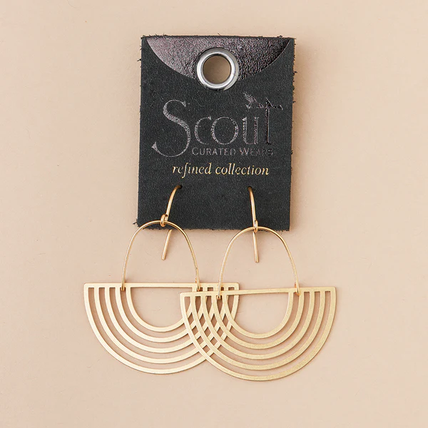 Refined Earring Collection - Solar Rays/Gold Vermeil.