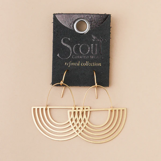 Refined Earring Collection - Solar Rays/Gold Vermeil.