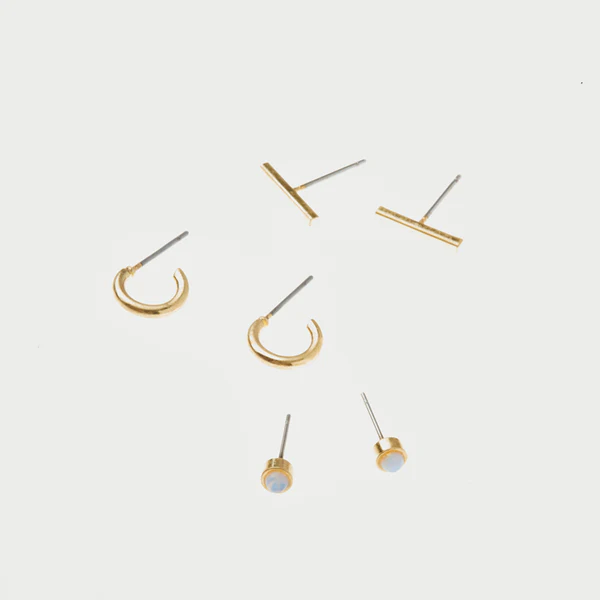 Scarlett Stud Trio - Gold.