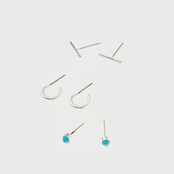 Scarlett Stud Trio - Silver.
