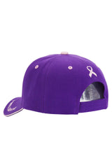 Breast Cancer Awareness Ribbon Baseball Cap: BLACK / ONE SIZE
