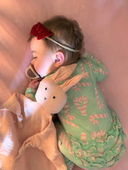 Cuddle Security Blanket Soft Muslin Cotton - Bunny (Pink)
