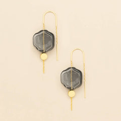 Refined Glass Organic Threader - Smoke/Gold