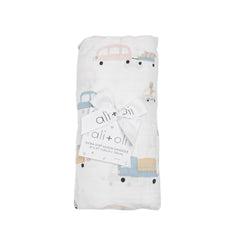 Bamboo Muslin Swaddle Blanket (Automobile)