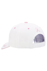 Breast Cancer Awareness Ribbon Baseball Cap: BLACK / ONE SIZE