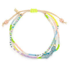 Mixed Media Bracelet - Harmony/Blue Howlite/Gold.