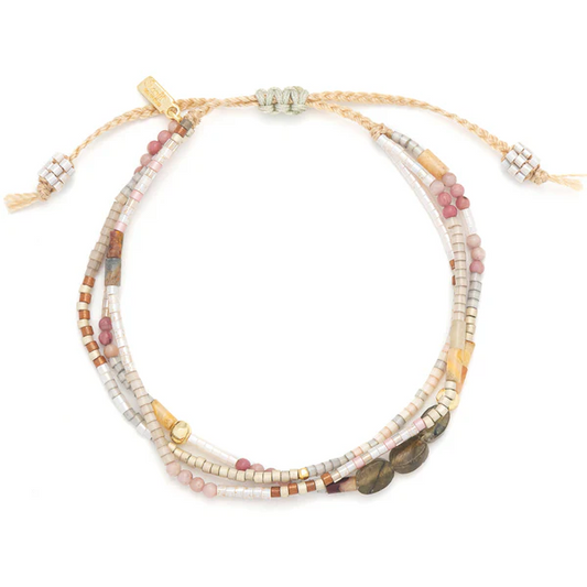 Mixed Media Bracelet - Magic/Labradorite/Gold.