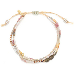 Mixed Media Bracelet - Magic/Labradorite/Gold.