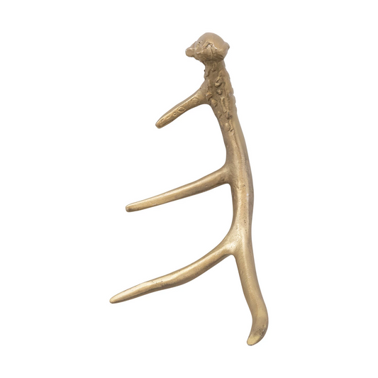 Aluminum Antler Décor, Gold Finish