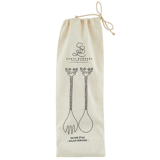Silver Stag Salad Serving Set - Set of 2