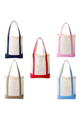 Classic Large Cotton Canvas Tote Bag | Tan