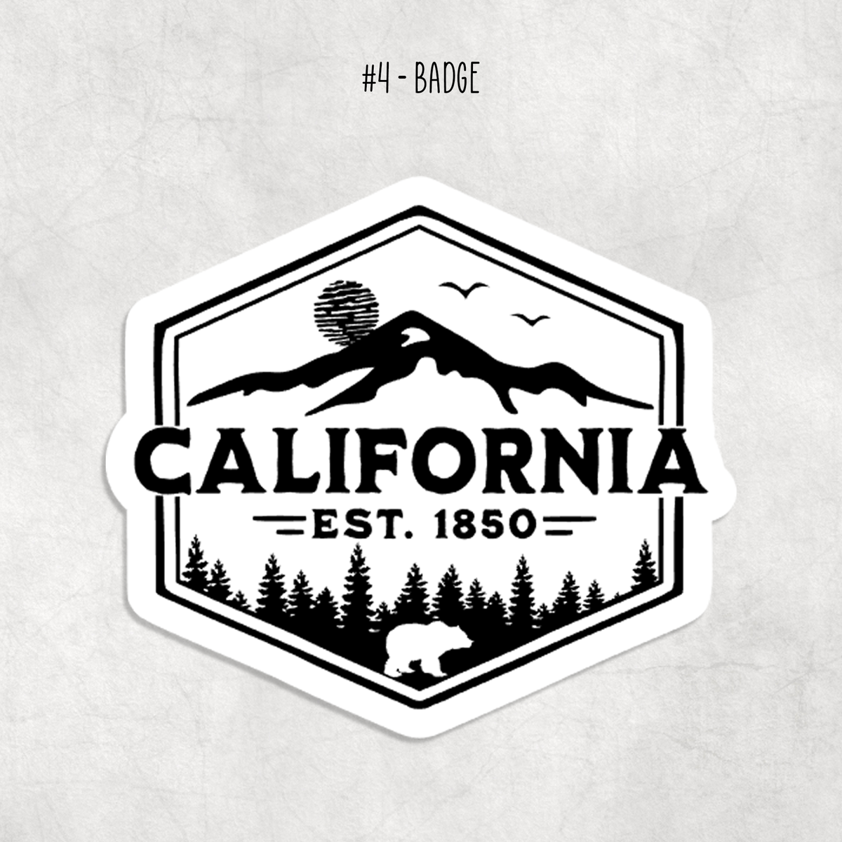 California Stickers: Badge