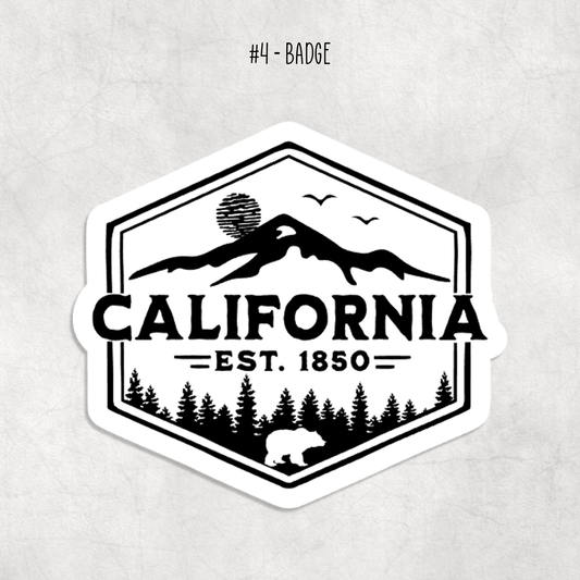 California Stickers: Badge
