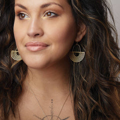 Refined Earring Collection - Solar Rays/Gold