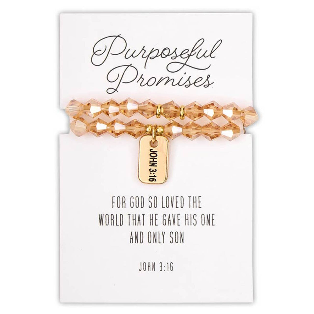 Glass Bead Tagged Bracelet - Gold Plated