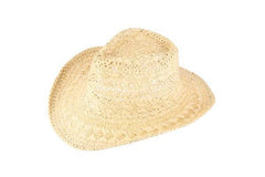 Ladies Straw Designed Western Sun Hat: Beige