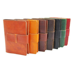 Roma Calfskin Leather 5x7"Journal Italian hand-made: Dark Brown