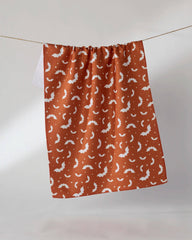 Batty Night Tea Towel: Black