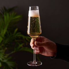 Raye™ Angled Crystal Champagne Flutes - Set of 2 by Viski