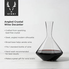 Raye™ Angled Crystal Wine Decanter