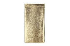 Leather Eye Glass Pouch: Silver