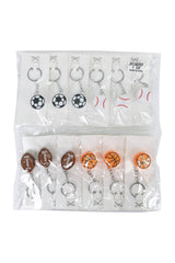 Assorted Sports Balls Soft Clicky Keycap Fidget Keychain