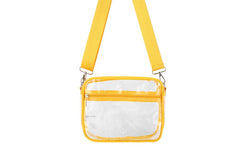 Clear Crossbody Fashion Handbag : Black