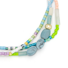 Mixed Media Bracelet - Harmony/Blue Howlite/Gold.