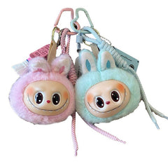 Lalububu Plush Keychain Cute Bag & Car Key Accessory: Pink