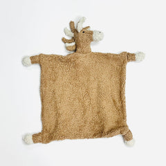 Organic SHERPA Lovey Baby Security Blankets (13 STYLES): OS / Pig (Stone)