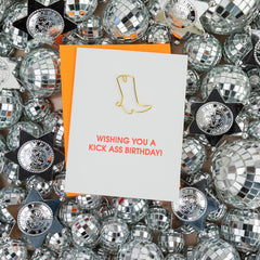 Wishing You A Kick Ass Birthday - Paper Clip Card
