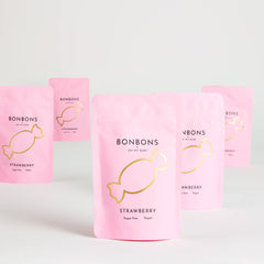 Strawberry Bonbons by OH MY GUM! - Sugarless Hard Candy