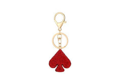 Rhinestone Club Themed Key Chain: Gold