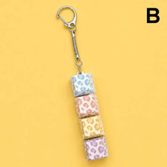 Printed Keyboard Fidget Stress Relief Keychain | 40KC205: E