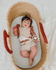 Giraffe Teether & Rattle Food-Grade Silicone Toy (Taupe)