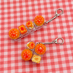 Mini Fast Food Fidget Keyring Bag Charm | 40KC206: A