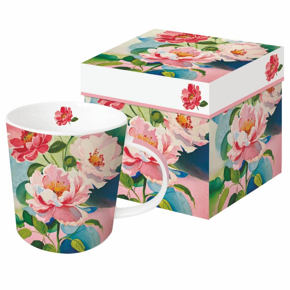 MUG IN GIFT BOX-PEONY BOUQUET