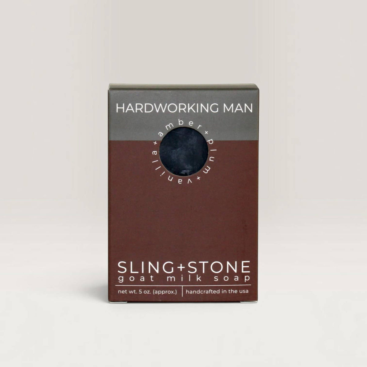 FOR MEN | Handcrafted 'Manly' Soap Bars (7 scents): 'The Hardworking Man' (Plum+Amber+Citrus)