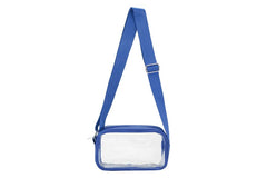 See Thru Cross Body Handbag: Navy