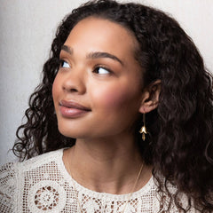 Refined Icon Earring - Lily Drop Earring/Gold