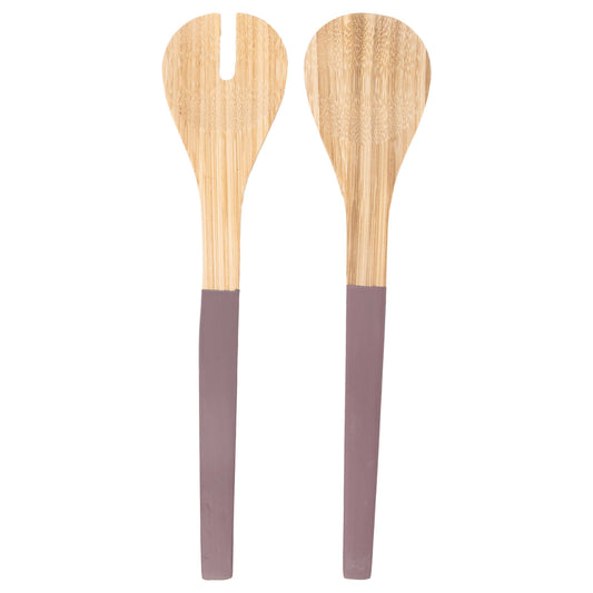 Lavender Bamboo Wood Serving Set