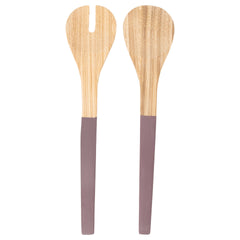 Lavender Bamboo Wood Serving Set