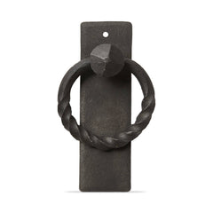 SALE Twisted Forged Door Knocker - Black: Black / Iron / No Pattern