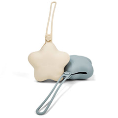 Ali+Oli Silicone Pacifier Case 2 pack Star (Mist-Sand)