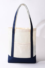 Classic Large Cotton Canvas Tote Bag | Tan