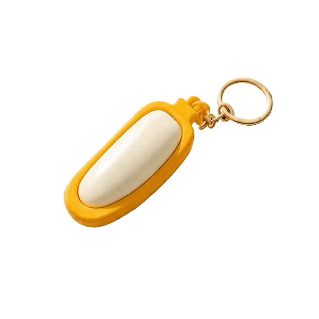 3D Fruit Tart Fidget Keychains | 40KC184: Banana